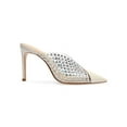 thumbnail image 2 of Schutz Greece Pearl Clear Vamp Rhinestones Pointed Toe Stiletto Heel Pumps (Pearl, 5.5), 2 of 6