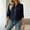 Navy, variant on Jackets for Women Stand Collar Full Zip Cargo Jacket with Drawstring Hem Casual Solid Color Comfy Jacket with Chest Flap Pockets for Fall Daily Wear