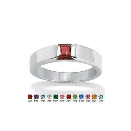 Palm Beach Jewelry Princess - Cut Birthstone Stack Ring