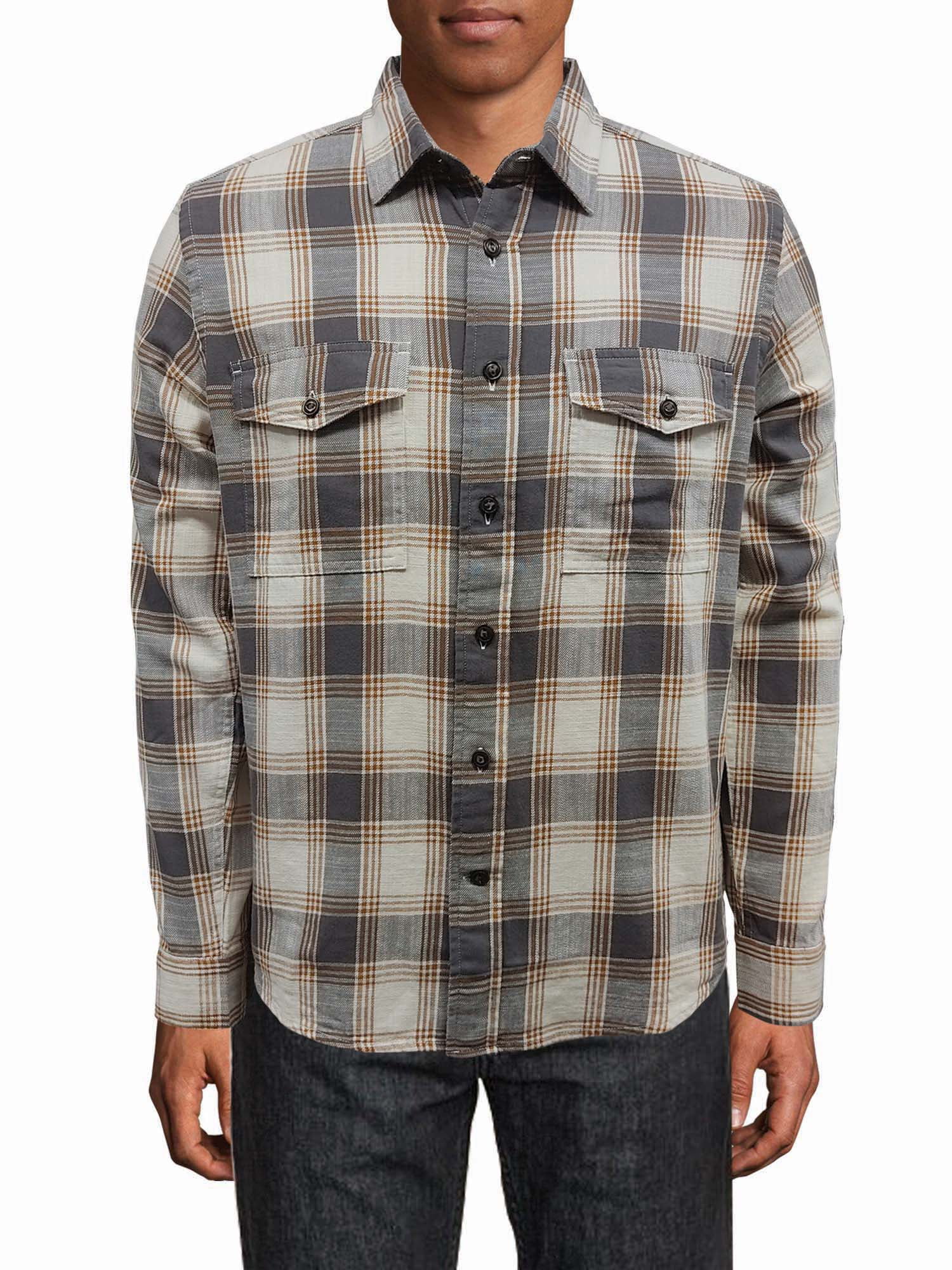 walmart plaid shirt mens