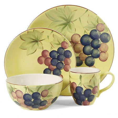 Gibson Home Fruitful Harvest Grapes 16pc Dinnerware Set - Walmart.com Gibson Home Fruitful Harvest Grapes 16pc Dinnerware Set - Walmart.com