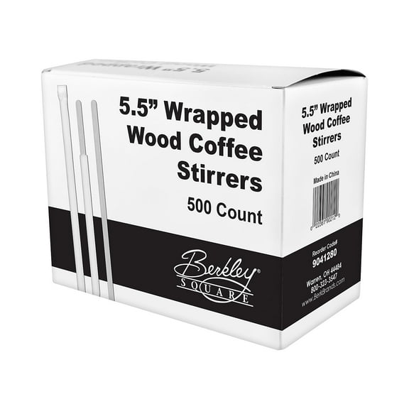 BERK Wooden Stirrer 500/Box (9041280) BEP90211