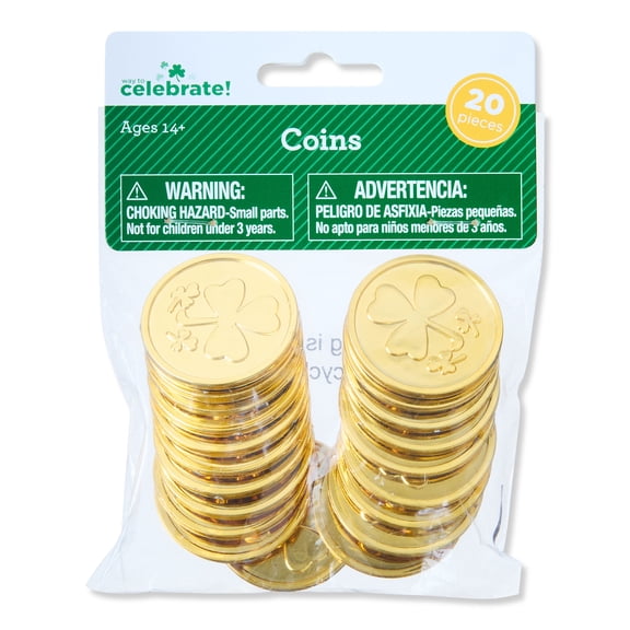 Gold Coins, 20 Count, St. Patrick's Day by Way To Celebrate