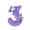 Number 3, variant on Purple Butterfly Number Candle, Birthday Cake Decoration, Party Theme Ornament, Creative Anniversary Candle, Number 2
