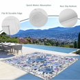thumbnail image 3 of Boho Blue Flower Outdoor Rug for Patio/Deck/Porch, Non-Slip Large Area Rug 4 x 6 Ft, Spring Watercolor Country Floral Plant Indoor Outdoor Rugs Washable Area Rugs, Camping Rug Carpet Runner, 3 of 8