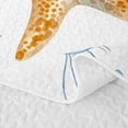 thumbnail image 5 of Manfei Colorful Starfish Quilt Full,Cute Sea Plant Full Bedspread Sets,3-Piece, 5 of 7
