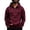 2# Wine, variant on Tactical Hoodies For Men Bearskin Hoodies Workout Gym Cargo Sweatshirts Vintage Long Sleeve Outdoor Pullover Pink M