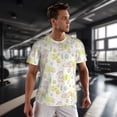 thumbnail image 3 of Wukai Easter Rabbit Print Men's Short-Sleeved Mesh T-Shirt,Quick-Dry Short Sleeve Workout T-Shirt-Medium, 3 of 8