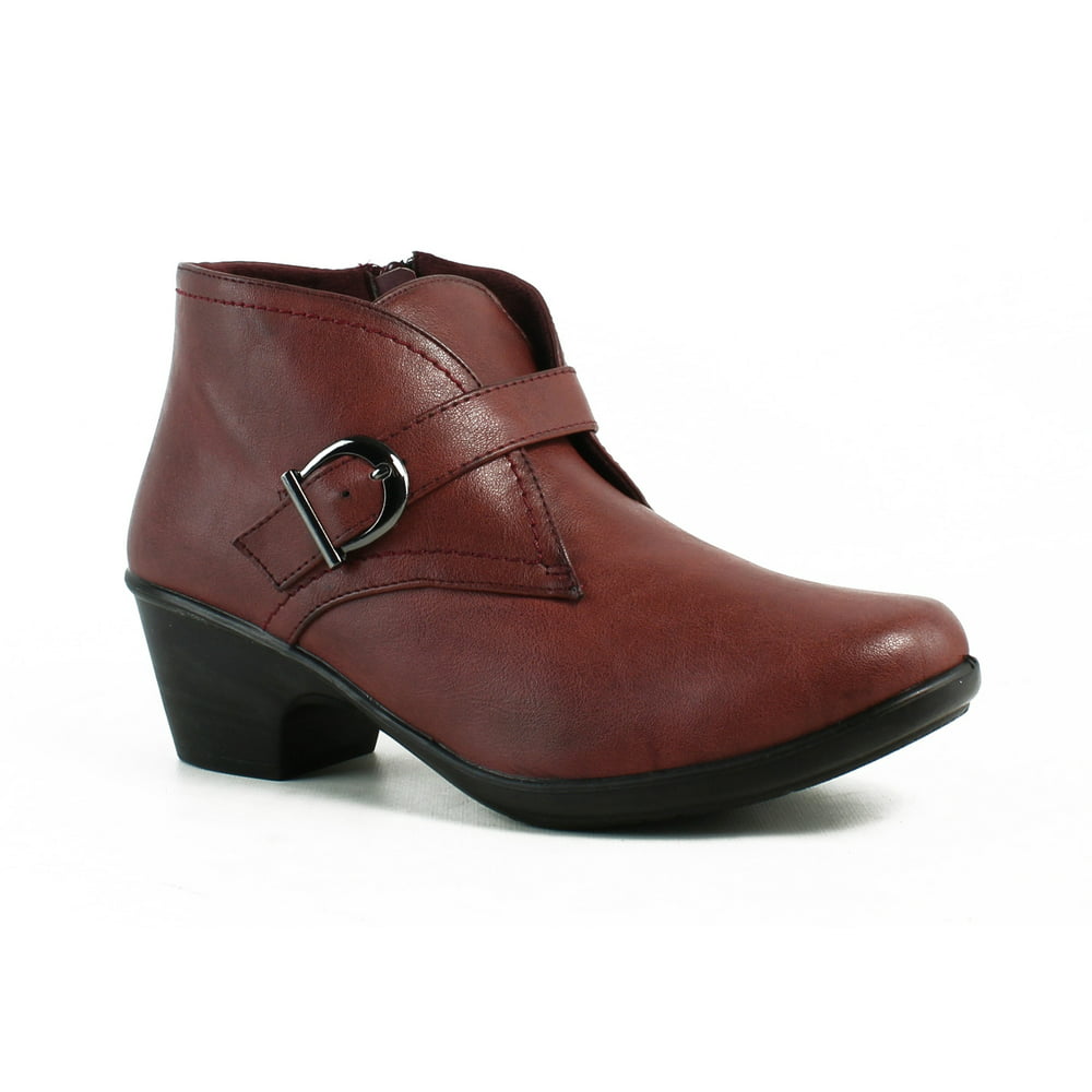 Easy Street - New Easy Street Womens 30-2705 Burgundy Ankle Boots Size ...