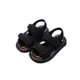 thumbnail image 6 of Viluyesy Boys Open Toe Sandals - Toddler Summer Beach Shoes Casual Comfortable Solid Color Infant First Walkers Black Size 12, 6 of 10