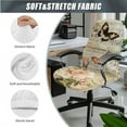 thumbnail image 3 of HELLHERO Butterfly Rose Print Office Chair Cover Set, Universal Stretchy Computer Chair Armrest Slipcover, High Back Office Chairs Cover, Machine Washable, 3 of 6