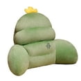 thumbnail image 2 of Cojín de respaldo Cojín de silla con reposabrazos Cojín de cintura para la comodidad de la cama Respaldo de felpa Verde, 2 of 9