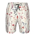 thumbnail image 3 of Fotbe Wildflower Watercolor 3 Trajes de Baño Estampados para Hombre, Shorts de Verano de Secado Rápido, Ropa de Playa, Bañadores-XX-Large, 3 of 6