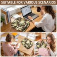 thumbnail image 7 of Haosy Accordion File Organizer Zipper Binder 500 Sheet 6-Tab Expanding File Folder Multi-Pocket 1.2 Inch 3 Ring Brown Cream Roses, 7 of 7