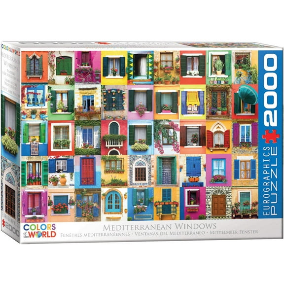 Eurographics Mediterranean Windows 2000 Piece Puzzle for Adults