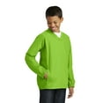 thumbnail image 4 of Sport-Tek Youth V Neck Raglan Wind Shirt-L (Lime Shock), 4 of 6