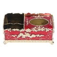 thumbnail image 3 of Soporte para caja de pañuelos ANGGREK Con Flor Dorada Y rosa Esmalte Acrílico para baño, 3 of 7