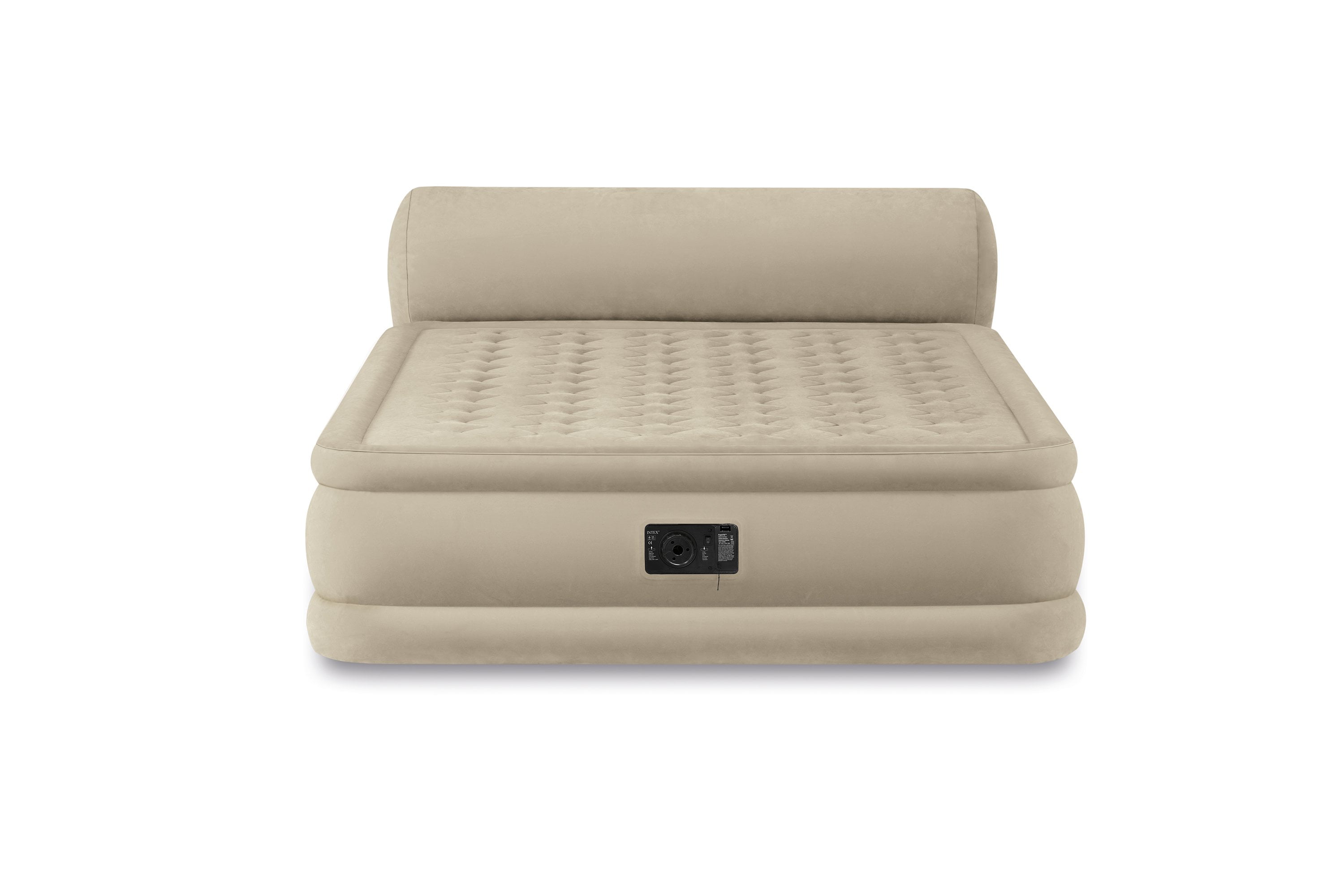 Intex Queen 18 Durabeam Ultra Plush Headboard Airbed Mattress With Intex Queen 18 Durabeam Ultra Plush Headboard Airbed Mattress With Built In Pump 1 Each Com