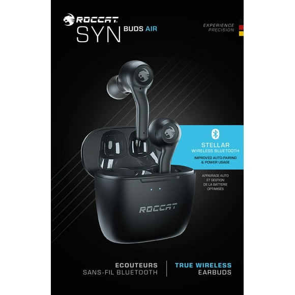 ROCCAT® Appareils Compatibles Bluetooth® Syn Buds Air Exécutant Windows® 7, 8.1, 10, 11, macOS®, iOS®, Android™, Nintendo Switch™