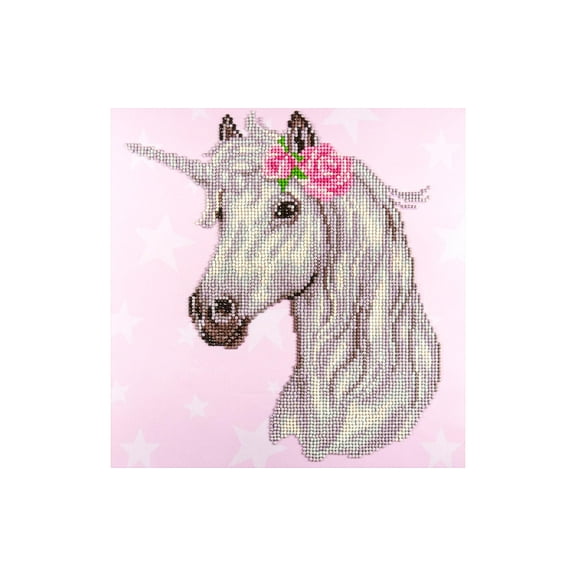 Diamond Art By Leisure Arts Unicorn, 12"X12", Intermediate Diamond Painting Kits For Adults, Art For Adults, Kit, Painting