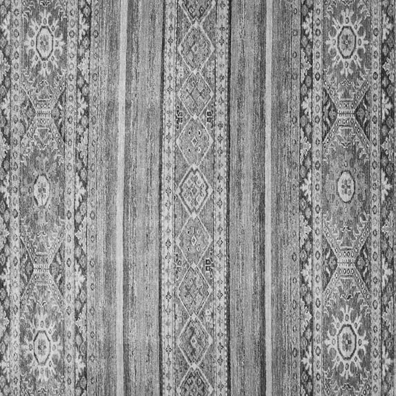 Ahgly Company Indoor Square Abstract Gray Modern Area Rugs, 4' Square