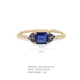 thumbnail image 5 of Gold Plated Geometric Cluster Ring For Women Silver Base Electroplated Intricate Design Fashion Jewelry Wear Everyday, 5 of 5