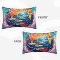 thumbnail image 2 of Xecao Colorful Whimsical Earth for Decorative Throw Pillow Case for Couch,Sofa or Bed Set,Pillow Cover for Sofa Home Decor Ideal Gift(Pillow core not included)-20"x30", 2 of 6
