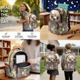 thumbnail image 3 of Xoenoiee Panda Flower Leaves Print 4 Pcs School Backpack Set for Kids Large School Bag with Lunch Box Pencil Case Water Bottle Sleeve, Portable Bookbag Teen Student Back Packs Satchel Bagpack, 3 of 7