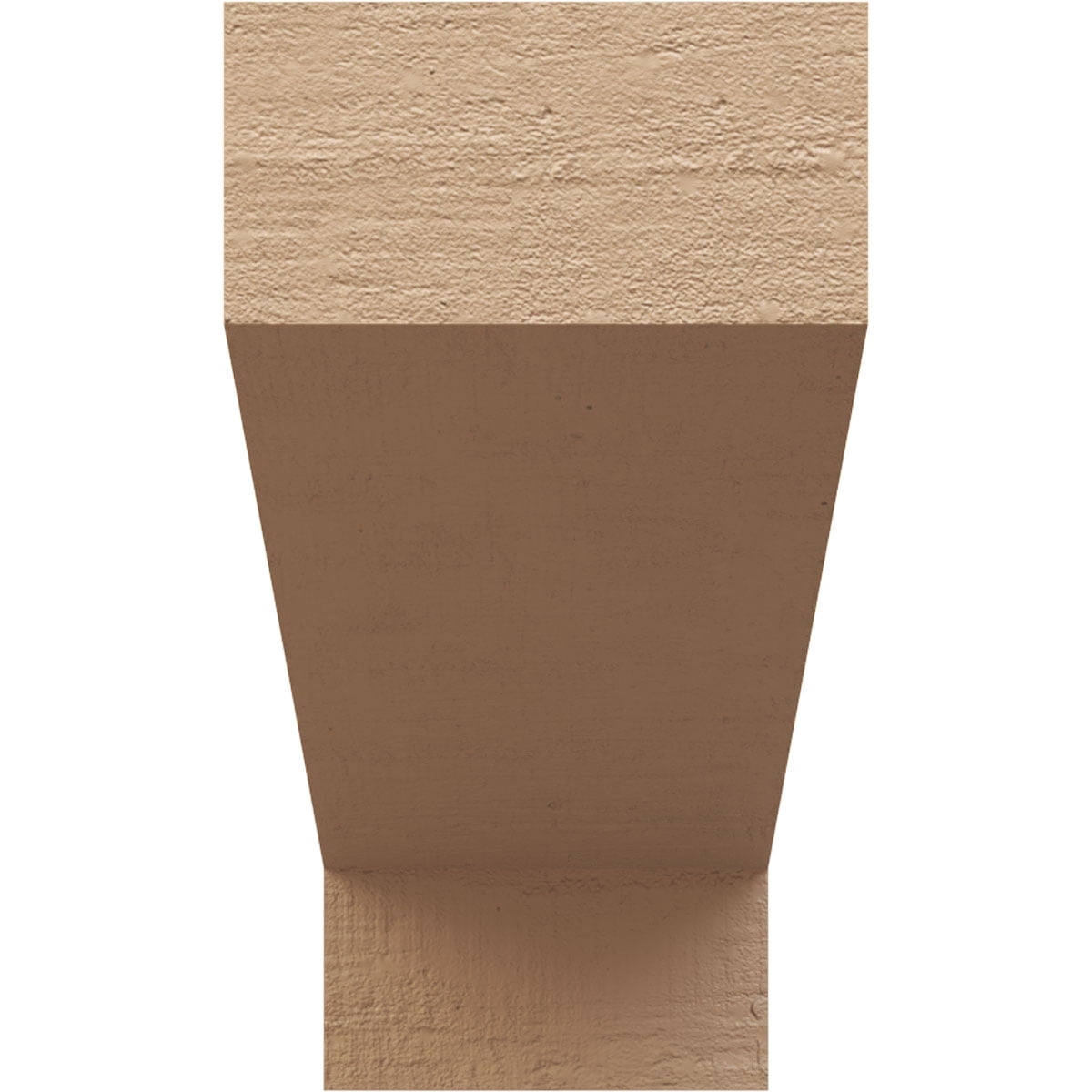 11"W x 33"D x 22"H Classic Clemmons Rough Cedar Woodgrain TimberThane Corbel, Primed Tan