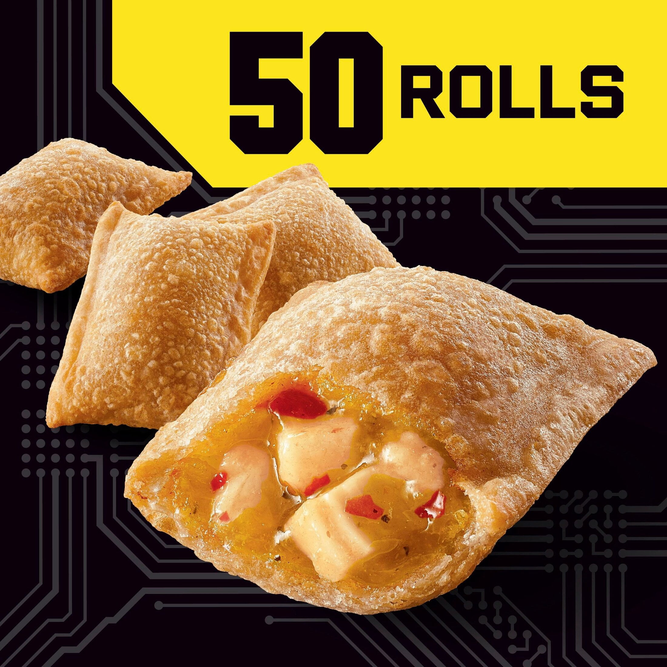 Totino's Pizza Rolls, NXTLVL, Orange Chicken Flavored, Frozen Snacks, 50 Count, 24.46 oz