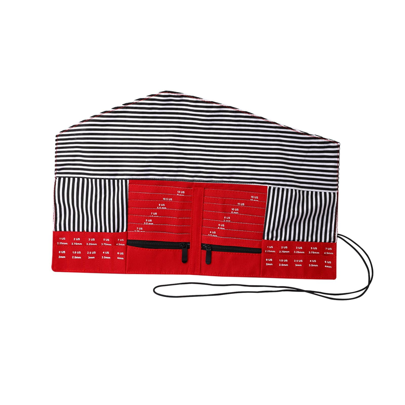 Knitting Holder Case Durable Portable Crafts Organizer Multifunction Practical Yarn Bag for Crochet Sewing Knitting Red