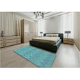 thumbnail image 4 of Ahgly Company Indoor Rectangle Patterned Glacial Blue Ice Blue Area Rugs, 4' x 6', 4 of 6