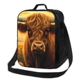 thumbnail image 1 of Fotbe Sunset Sunflower Cow A Lonchera Bolsa de Almuerzo para Hombres y Mujeres, Lonchera de Gran Capacidad, Bolsa de Almuerzo Reutilizable, Bolsa Térmica Aislante, 1 of 7