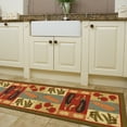 thumbnail image 4 of Ottomanson Non-Slip Rubberback Vegetables 2x5 Kitchen Runner Rug, 20" x 59", Olive, 4 of 8