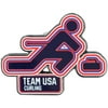 Team USA Curling Pictogram Pin