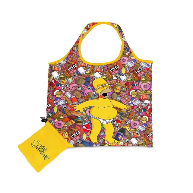 BOLSA PLEGABLE THE SIMPSONS DIBUJO DE HOMERO TIGSA 4710201496644
