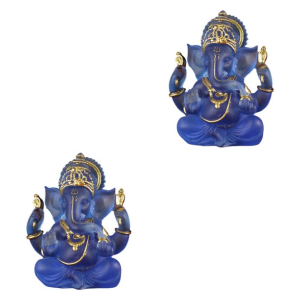 Cateissary Figuritas de elefante de resina, decoración única para mostradores de recepción, estatuas de Buda, Ganesha, hogar Type1 NO1