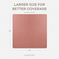 thumbnail image 5 of Comfy Cubs Muslin Blanket, Large 90” x 90”, 6 Layer Cooling Cotton Softness (Dusty Rose, Queen), 5 of 8
