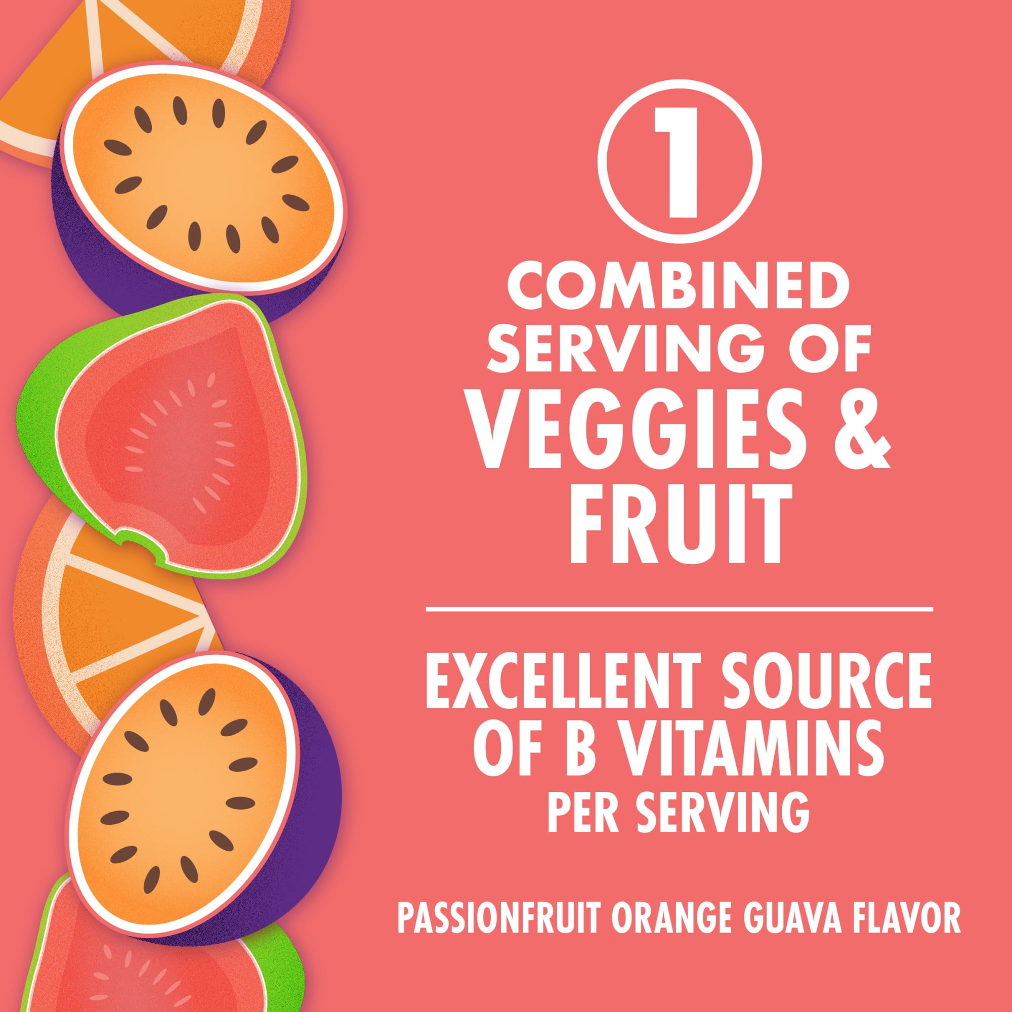 (4 pack) V8 +Energy Passionfruit Orange Guava Juice Energy Drink, 8 fl oz Can (24 Pack)