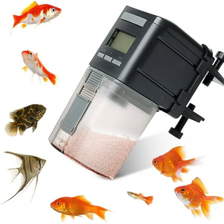 Automatic Fish Food Feeder Fysho Fish Feeder, Automatic Fish Feeder Battery Operated Aquarium Mini Household Fish Food Feeder Timely Feeder ()