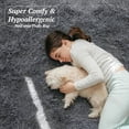 thumbnail image 3 of 6x9 Area Rugs for Living Room Bedroom, Soft Fluffy Shaggy Bedside Rug, Indoor Floor Carpet for Kids Playroom, Dorms, Nursery Rooms, Home Decor (Grey 6'x9'), 3 of 8