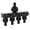 Black, variant on Efficient Flows Regulator Splitter 4 Outputs With Individual Control Valves for Home and Gardening Use