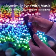 Twinkly Plus Outdoor RGB-W LED String Lights, 1000 Lights, Corded Electric