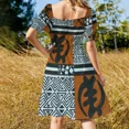 Ghanaian Gye Nyame African Print Sleeveless Dress women's clothing summer 2024 novelties bandage