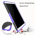 thumbnail image 6 of Goldcherry For Galaxy Tab A 10.1 with S Pen P580 Case Hybrid Armor with Stand Detachable Dual Layer Protective Shell Hard Back Cover for Galaxy Tab A 10.1" with S Pen SM-P580(Purple), 6 of 7