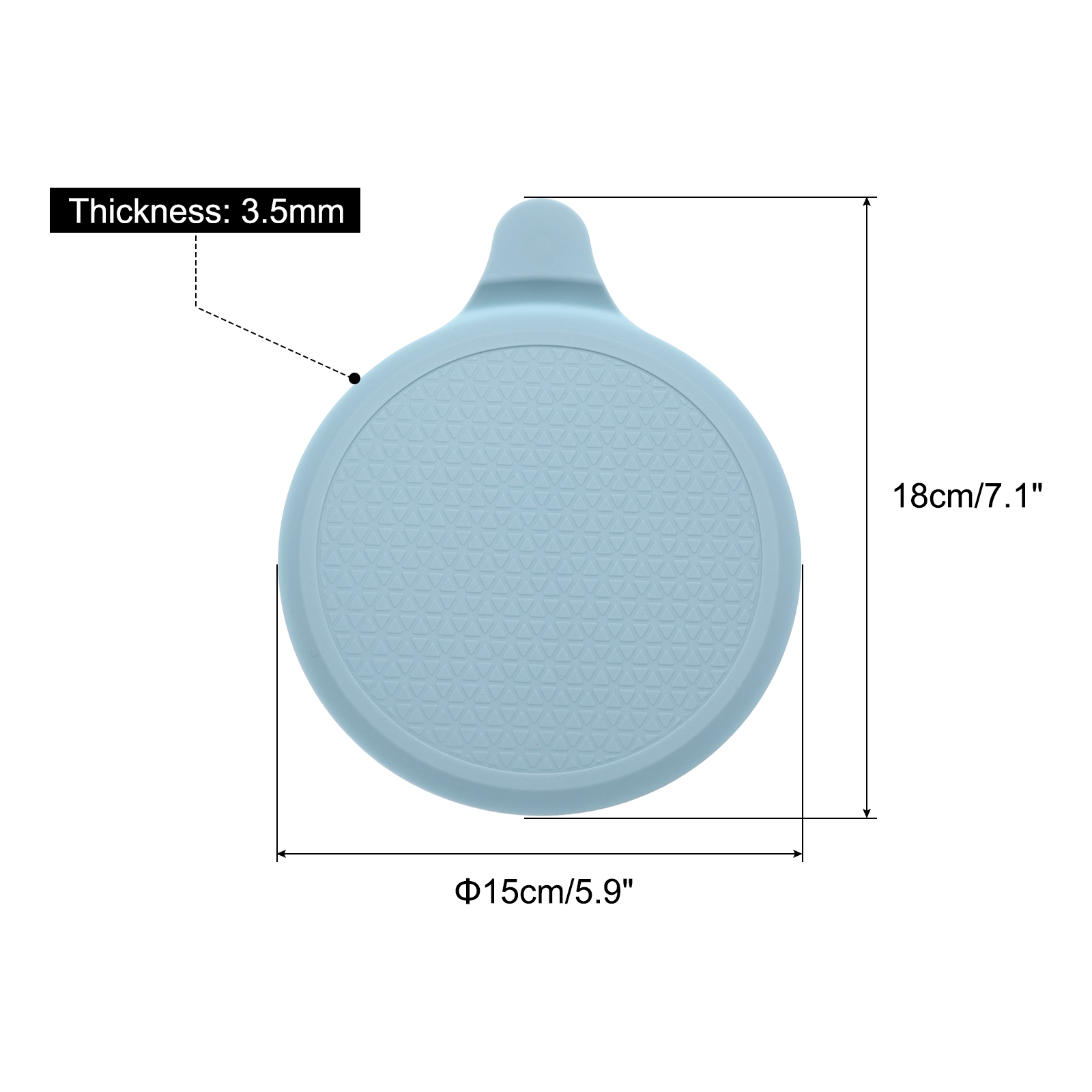 Unique Bargains Silicone Tub Stopper Kitchen Bathtub Drain Cover Plug 5.9" Blue 1Pcs