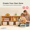 thumbnail image 5 of MEEYOO 5-Compartment Storage Cabinet 44.6L", Kids Bookcase and Toy Organizers, Ideal Montessori Book Shelf for Kids Rooms, Playroom, Nursery, Classroom, Kindergarten, 5 of 8