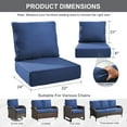 thumbnail image 4 of Bellefurn Luxury Outdoor Deep Seat Cushion 22 X 24 X 6 inch for Patio Furniture,Outdoor Sofa Cushions Chairs Cushions,Waterproof & Fade Resistant Patio Furniture Cushions for Wicker Chair,Couch, 4 of 11