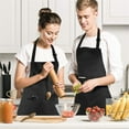 thumbnail image 3 of Kitchen Apron Set with Adjustable Buckle Large Size Protective Sleeves for Cooking Baking and Grilling, 3 of 4