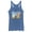Royal Blue Heather, variant on Women's MTV Shimmery Logo Racerback Tank Top Royal Blue Heather 2X Large